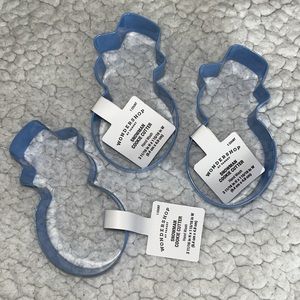 Snowman cookie cutters (3) pack new!